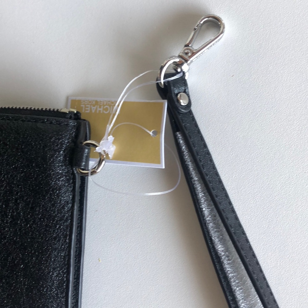 Vintage Metallic Black Michael Kors wristlet - Picture 12 of 15